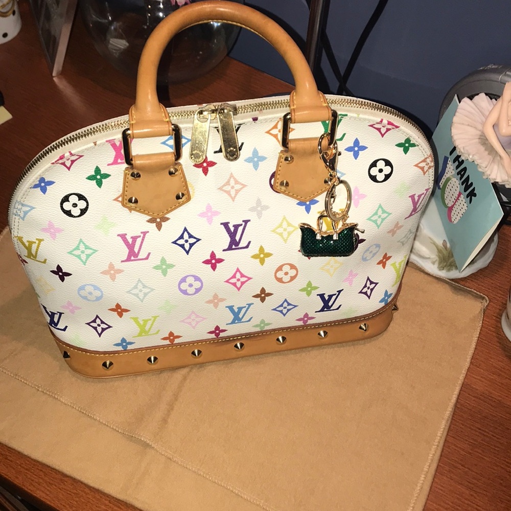 Authentic louis vuitton alma multi color